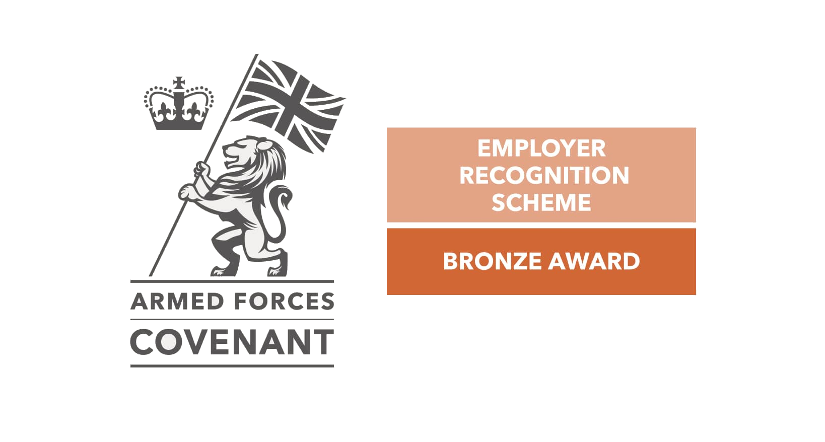 Armed Forces Covenant signatory and Employer Recognition Scheme Bronze Award